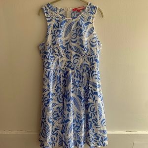 LIKE NEW Blue Tracy Reese Lace Dress SZ 12